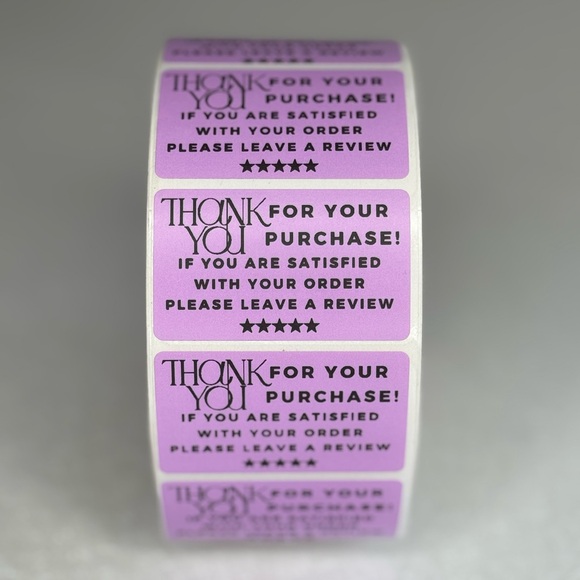 Thank you sticker , please leave a 5 start review , thank you for your purchase - Picture 4 of 11